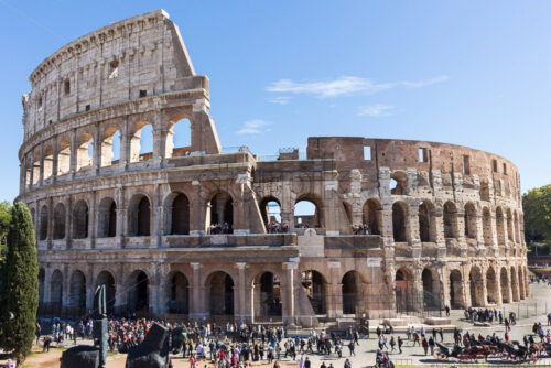 Ruins of the colosseum in Rome, Italy - Starpik