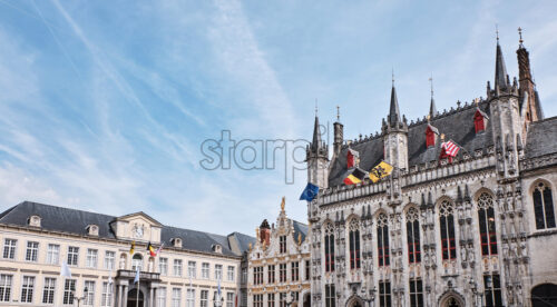 The Market Square buildings in Bruges, Belgium - Starpik