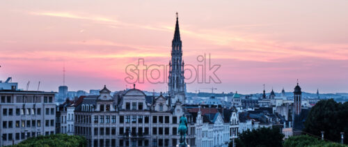 The Mont des Arts at sunset. Brussels, Belgium - Starpik