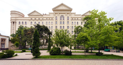 The architecture of new building near the Mills Valley Park, Chisinau, Moldova - Starpik