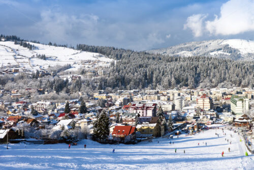 Vatra Dornei in winter time with snow - Starpik