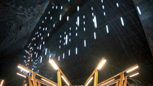 Video The inside of the Turda Salt Mine in Romania - Starpik Stock